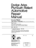 Dodge_Aries_Plymouth_Reliant_automotive_repair_manual