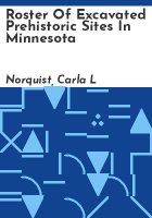 Roster_of_excavated_prehistoric_sites_in_Minnesota